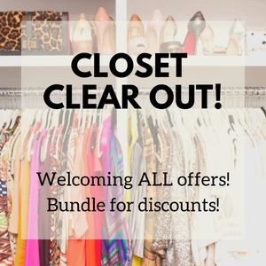 Closet clear out! Make an offer!